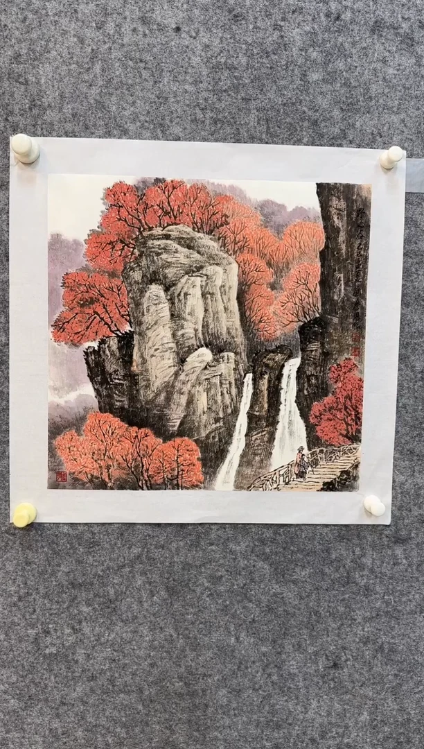国画y天津人美-刘学思国画2平尺展览原作