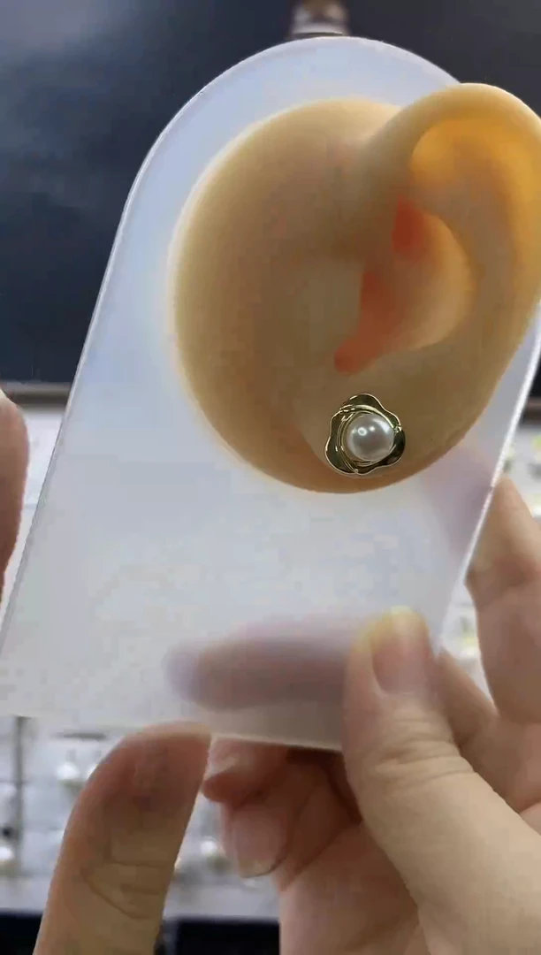 合金耳饰淡水珍珠79
