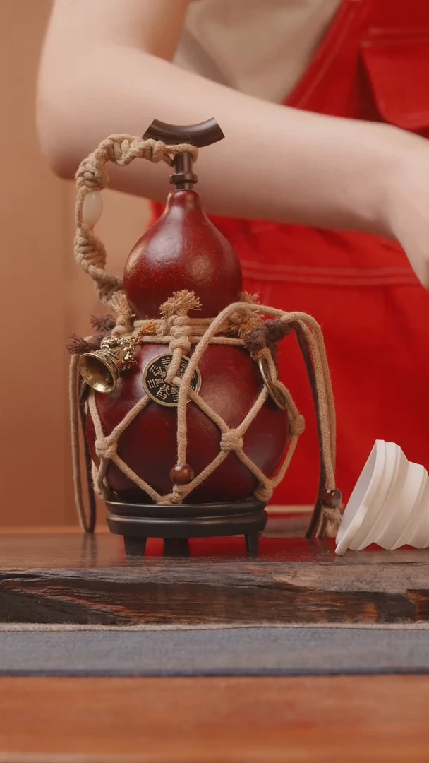 1668号精品大漆葫芦防腐防渗装水茶酒1