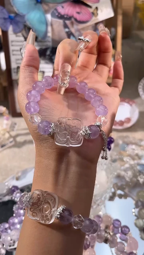 【闪购商品】水晶手链未镶嵌多样性发货颜色微差发其一