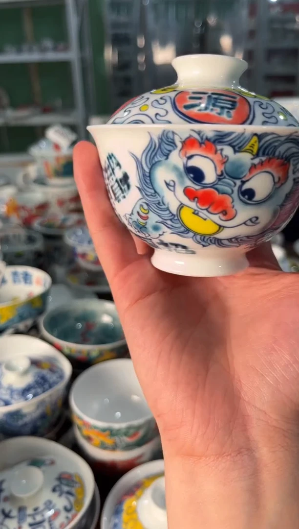 瓷片陶昨明盖碗（福利价格）