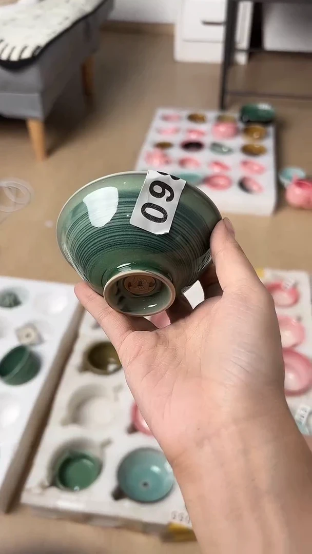 龙泉云间青瓷小米茶器