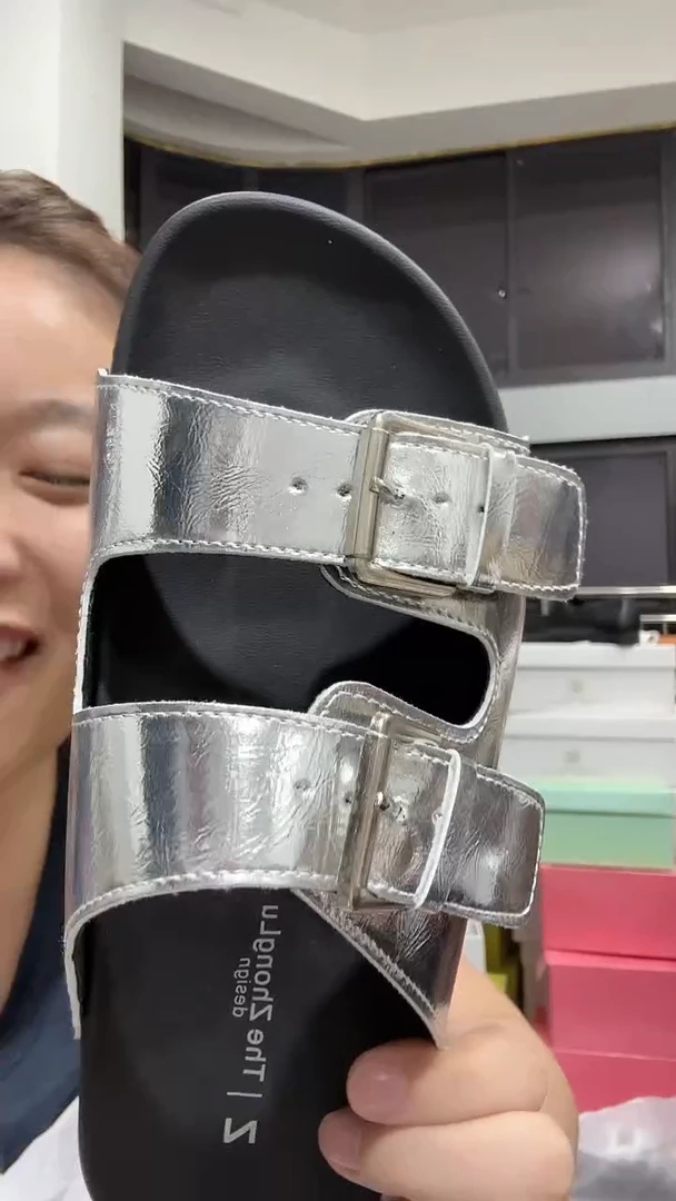 鱼嘴鞋甜*娟银色一字托37
