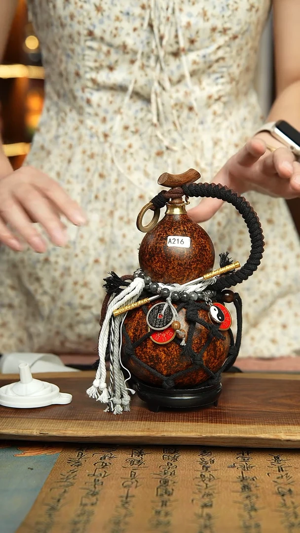216号精品大漆酒葫芦防腐防渗装水茶酒