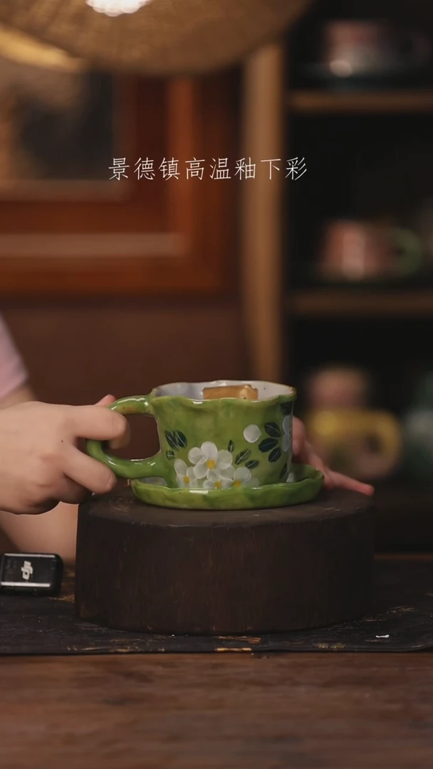 陶瓷景德镇高温釉下手绘陶瓷004