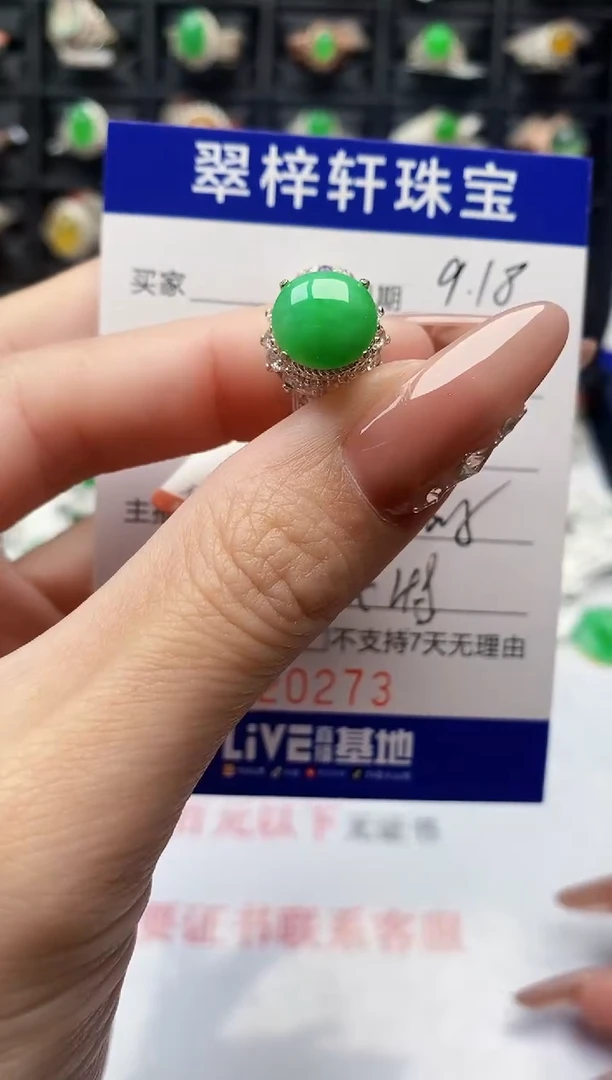 未镶嵌戒指翡翠0273