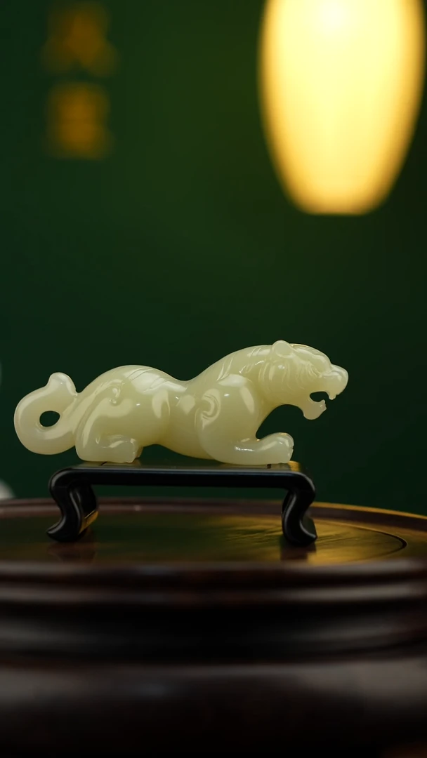 玉【虎虎生威】天然玉石摆件