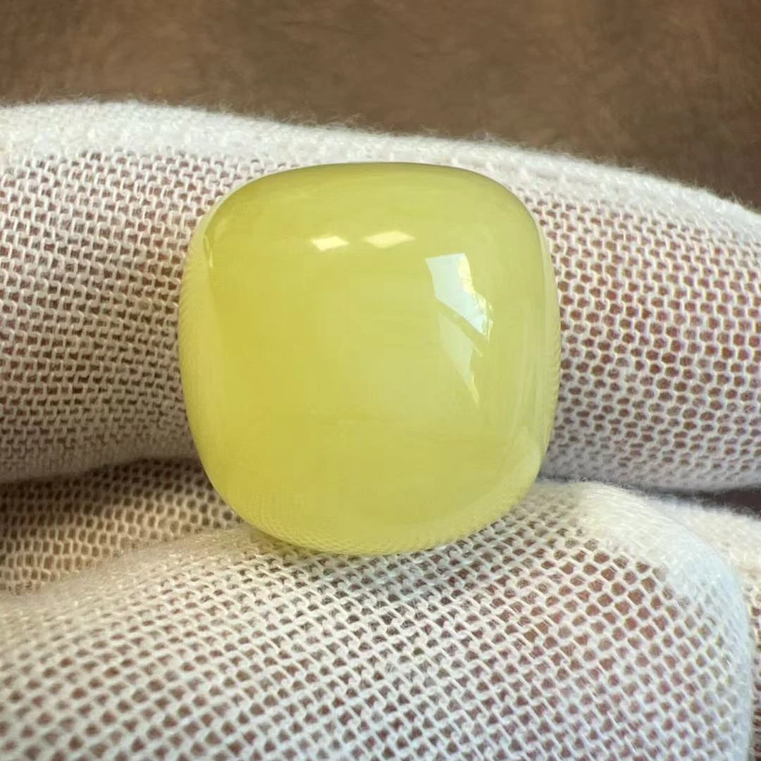 D0213天然原矿蜜蜡老型珠桶珠墩子单珠配饰