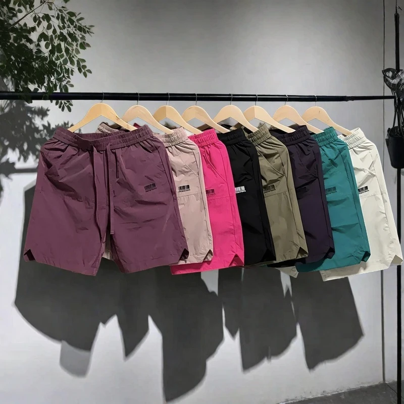 美式短裤男潮流网眼帅气运动裤百搭简约时尚透气薄款宽松五分裤