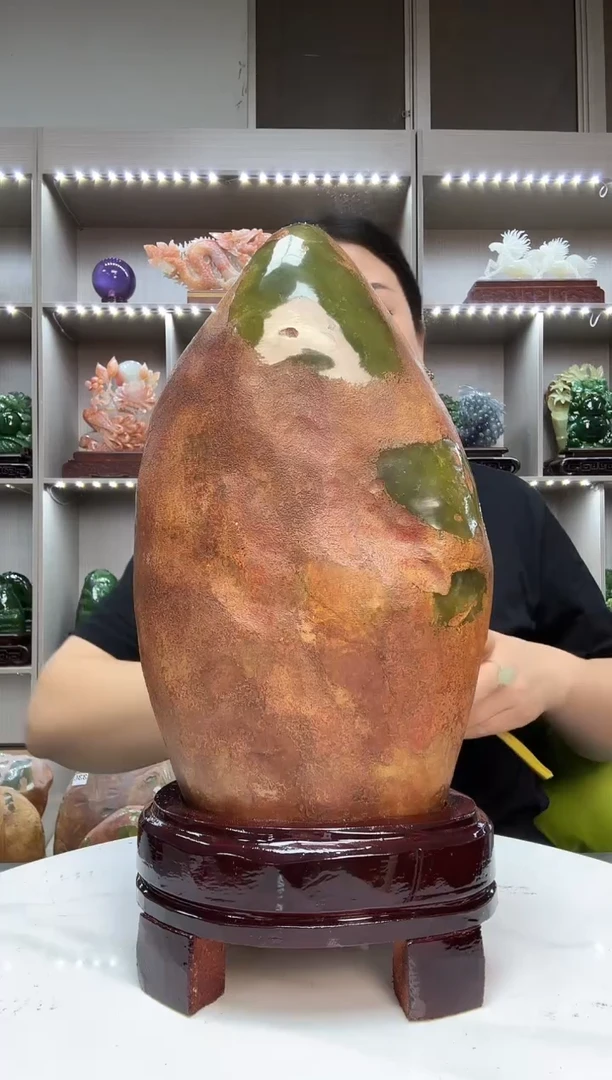 石材天然岫岩玉摆件