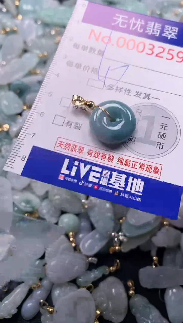 吊坠(不含链)未镶嵌翡翠3259