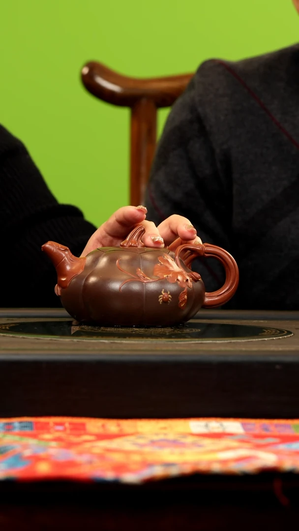 【闪购商品】紫砂茶壶BYM 双色工艺 南瓜