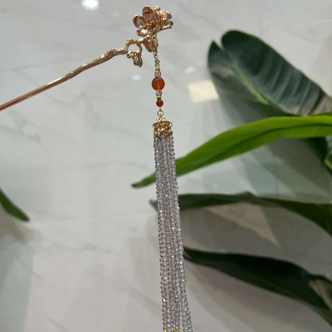 古悦倾城（海棠花）古风汉服发饰