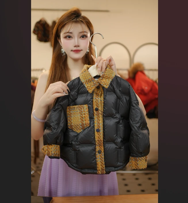 【时尚格纹】2026新款儿童加厚冬季百搭潮酷羽绒服22583