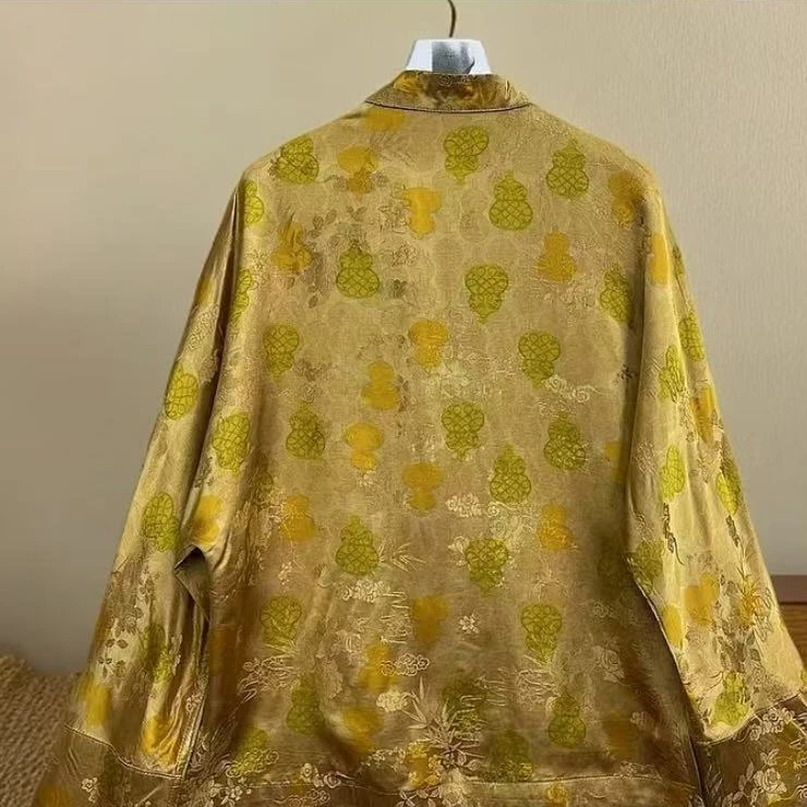 【Dayang】‘金丝牡丹’新中式国风提花立领外套重磅宽松长袖