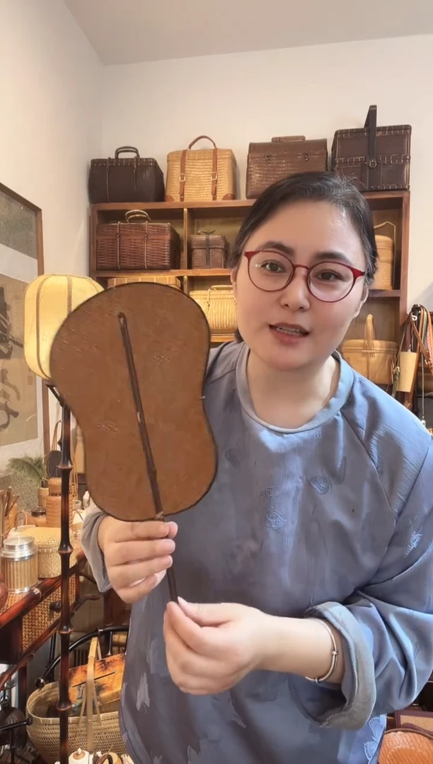 手工竹编福禄扇葫芦扇