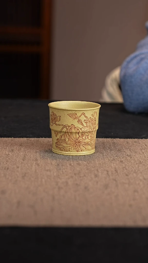 【闪购商品】紫砂茶壶本山绿荷叶杯