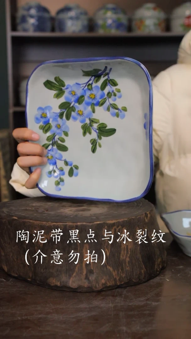 【闪购商品】椿野8寸方盘-勿忘我-1只
