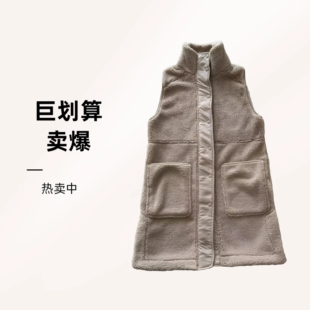 12女款立领无袖马甲