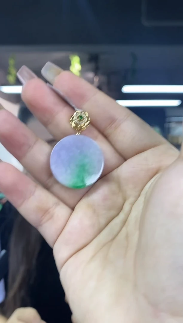 翡翠未镶嵌吊坠(不含链)多样性发其一颜色微差