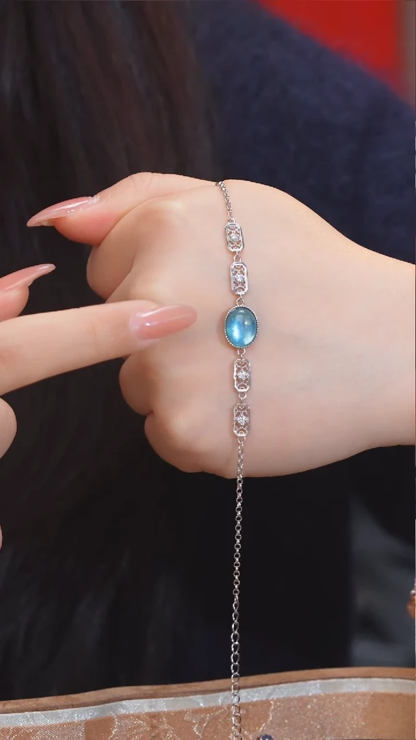 【闪购商品】海蓝宝石手链未镶嵌@@N4370