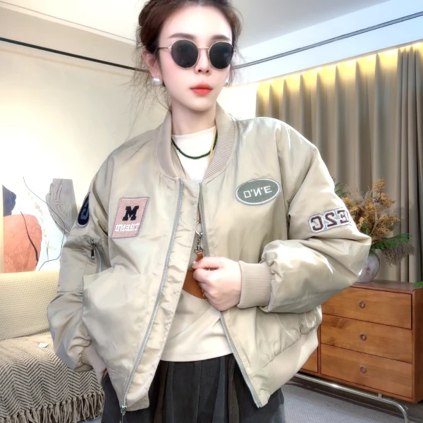 加棉加厚时尚棒球服女2025年秋冬新款耐看气质时尚百搭休闲外套女