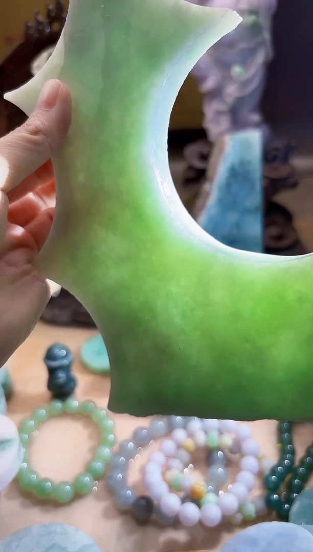 未镶嵌挂件翡翠A货柠优8037