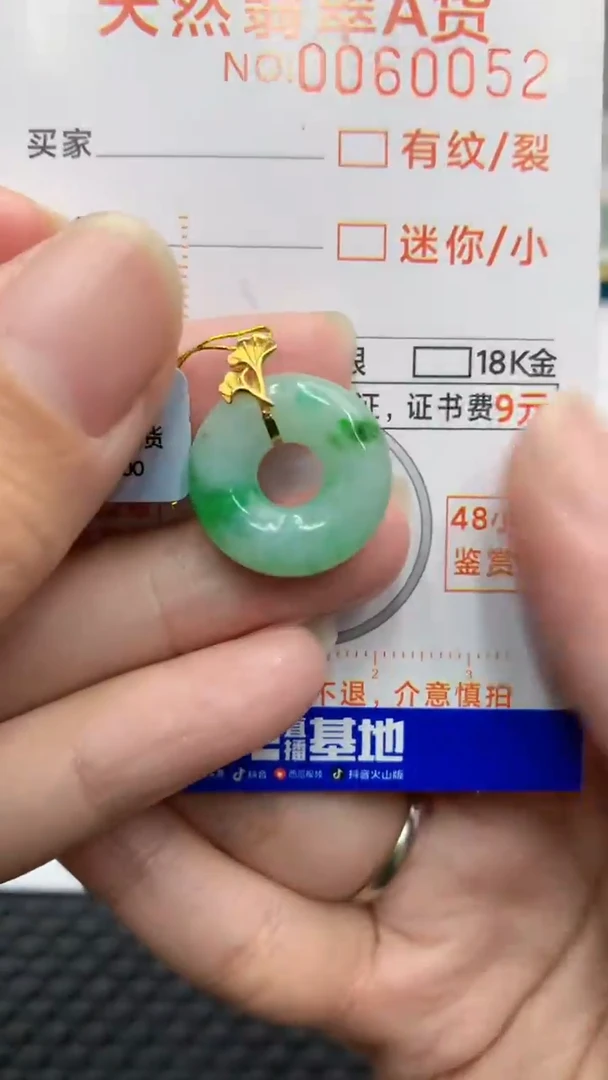 【闪购商品】翡翠颈饰18K金镶嵌            8