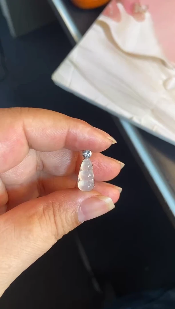 吊坠(不含链)银S925镶嵌翡翠1