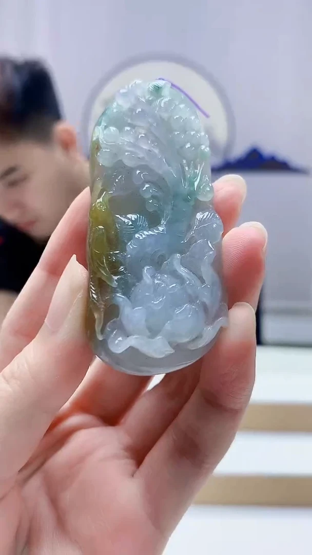 未镶嵌定制翡翠4868zm-毛货挂件20