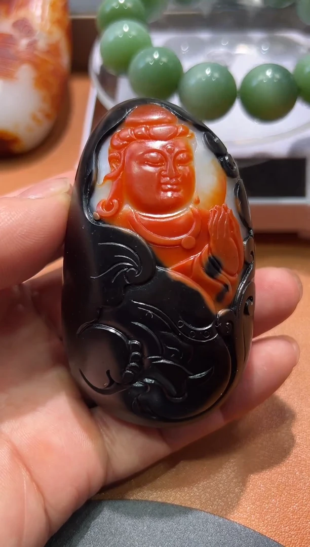 未镶嵌和田玉把件松**风和田玉