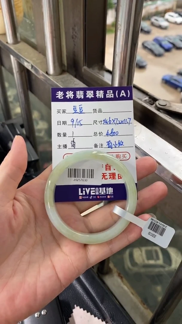 未镶嵌手镯翡翠豆*龙//20257630