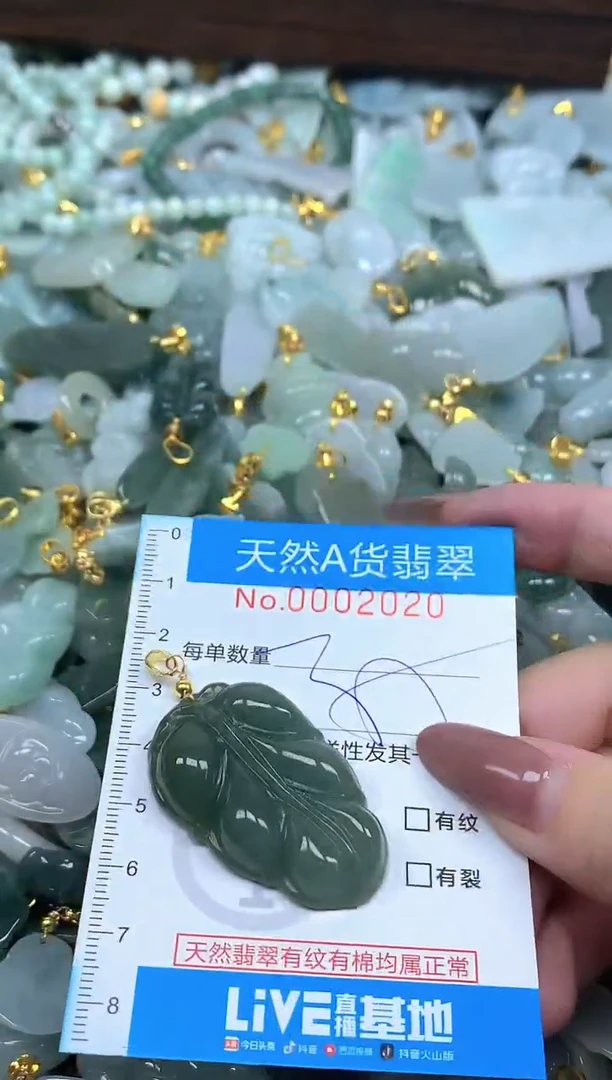颈饰未镶嵌翡翠净货挂件-2020