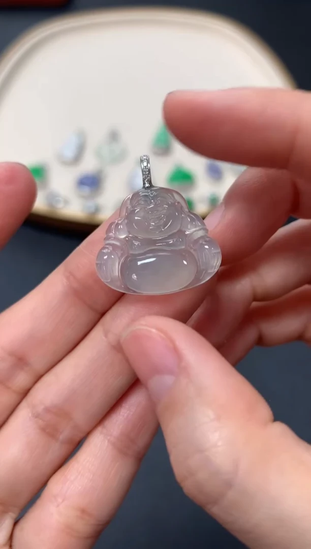 【闪购商品】翡翠吊坠(不含链)18K金镶嵌1880