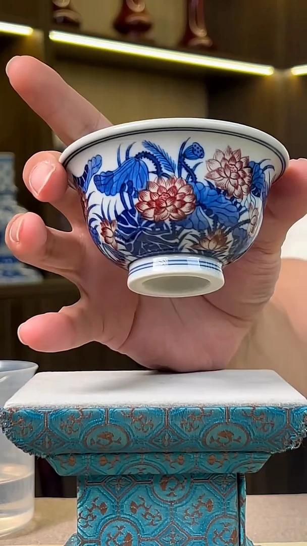 瓷片景德镇毛仔柴窑杯
