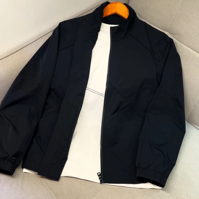 2025春装新款男士立领工装夹克外套男装潮牌百搭休闲上衣男