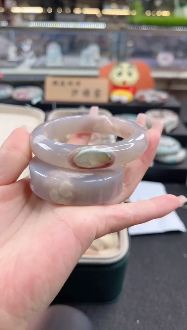 未镶嵌手镯石英质玉60圈口（赠品镯心）6330118