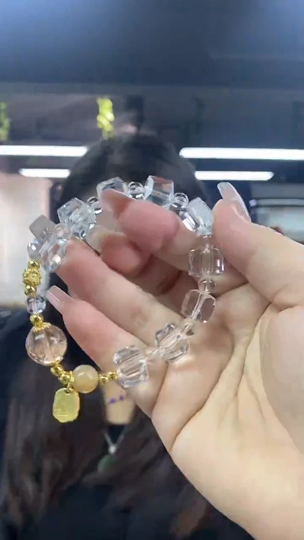 水晶手串未镶嵌多样性发其一颜色微差