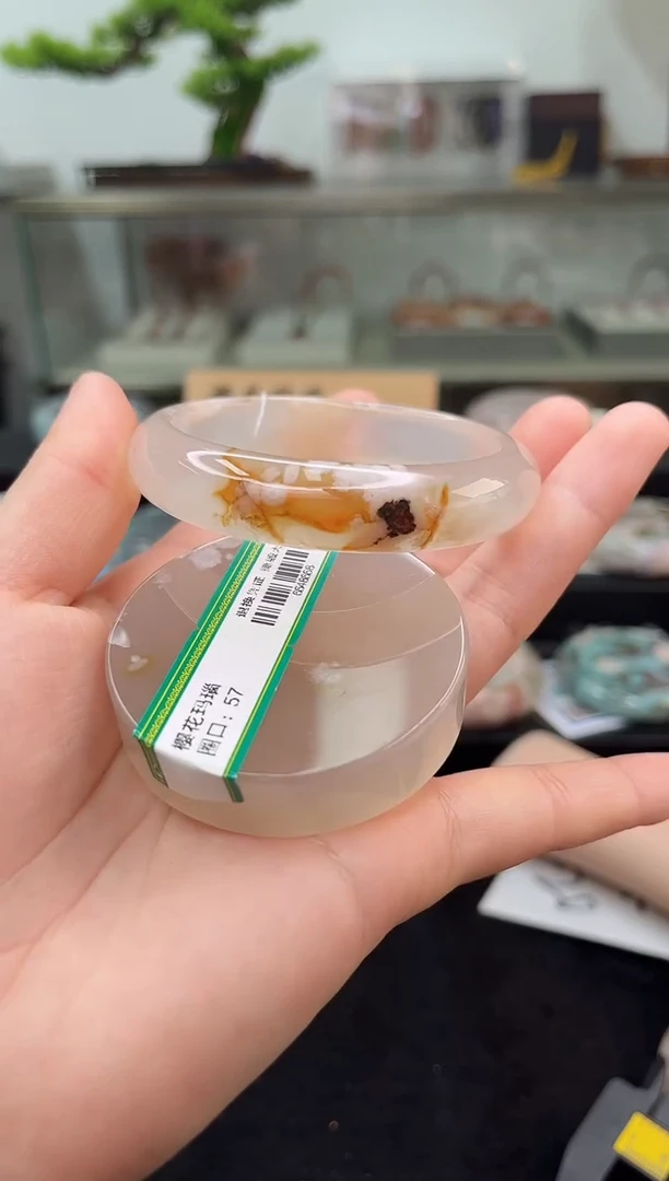 未镶嵌手镯石英质玉57圈口（赠品镯心）36648668