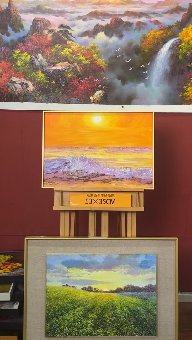 油画【24号】约53*35cm丨朝鲜原创纯手绘孤品油画丨顺丰包邮