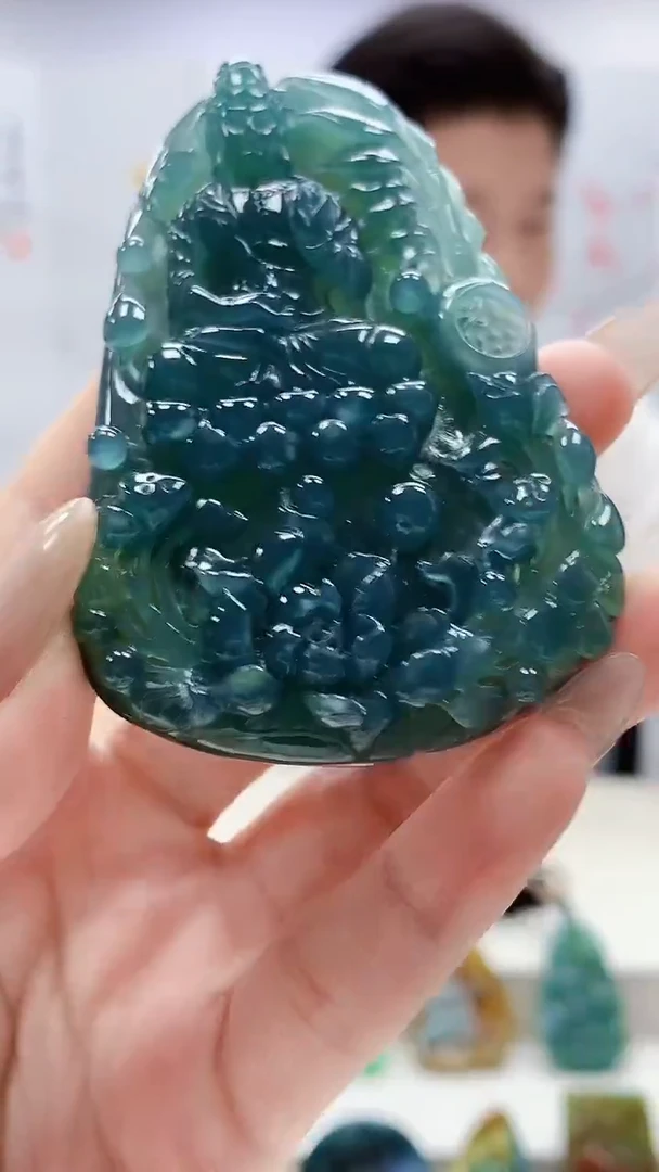 未镶嵌定制翡翠4917lr-毛货挂件94