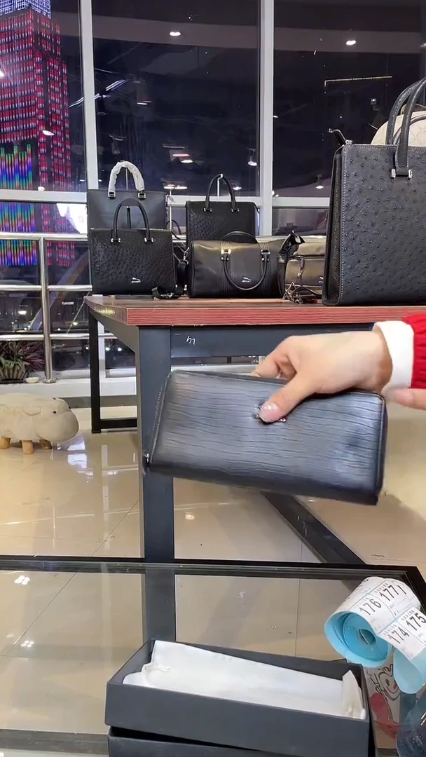 牛皮（革）韩爵绅士包包皮具174
