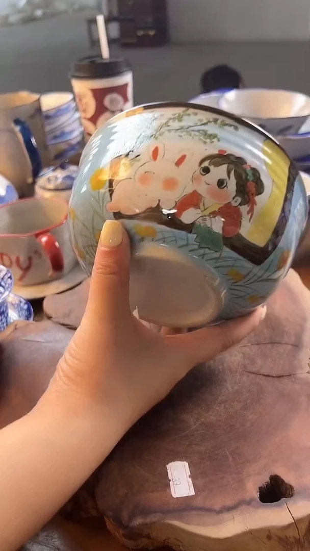 碗704老陶泥面碗