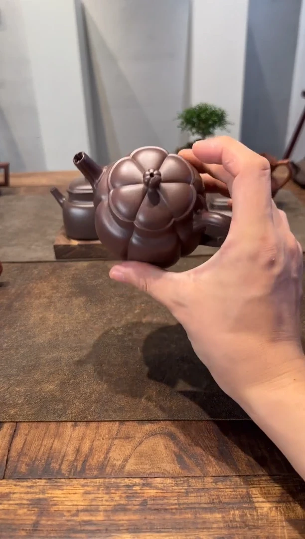 茶壶紫砂逍***7紫泥繁花