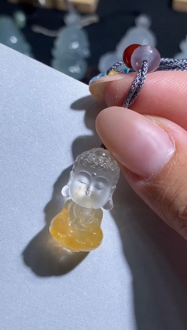 未镶嵌颈饰水晶大日如来宝宝佛