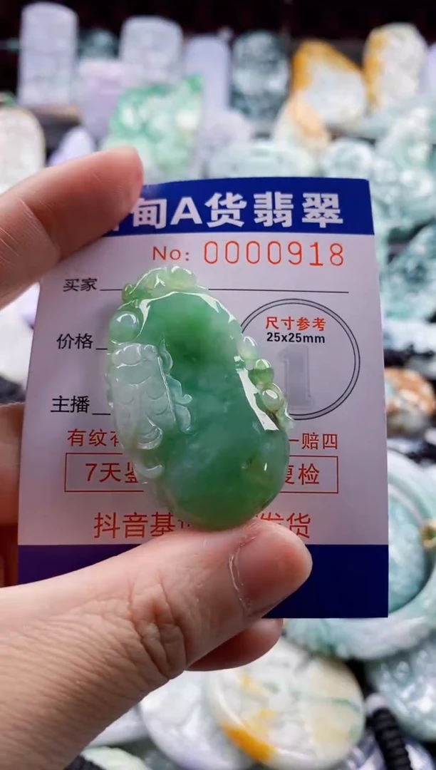 翡翠未镶嵌吊坠(不含链)1
