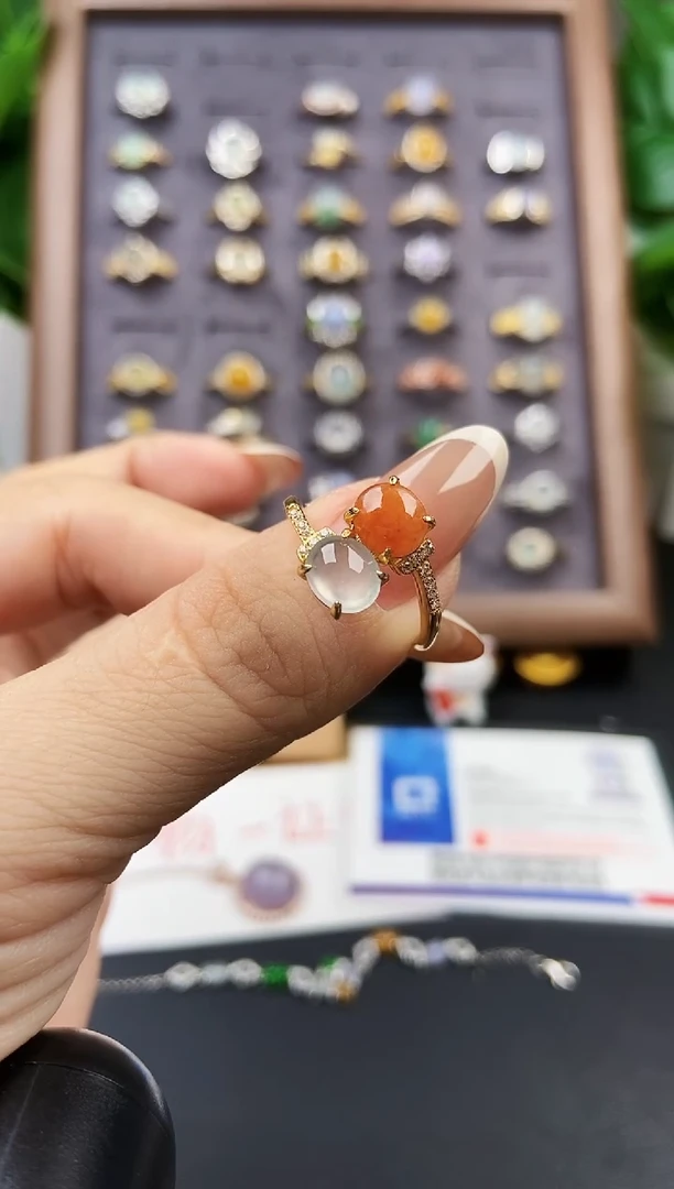 银S925镶嵌戒指翡翠12