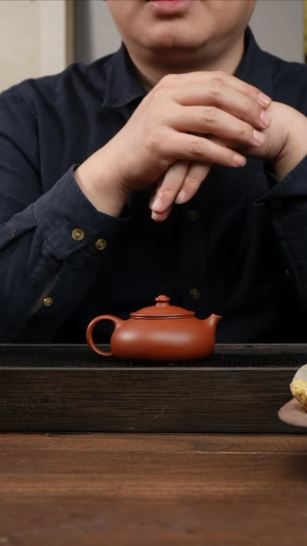 茶杯紫砂朱泥小寒江       130CC