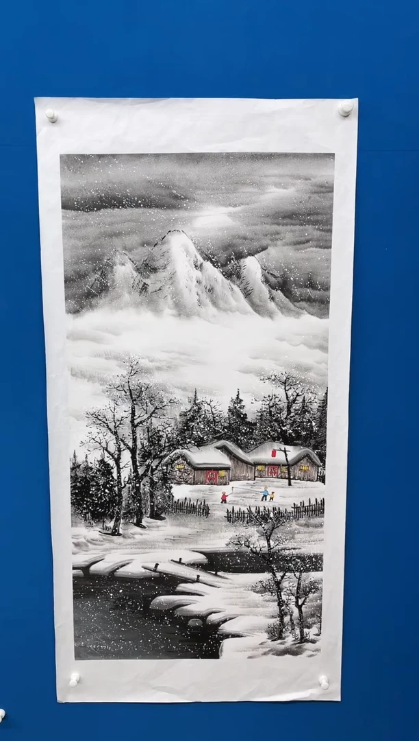 【闪购商品】国画张-四尺雪景/无框/W