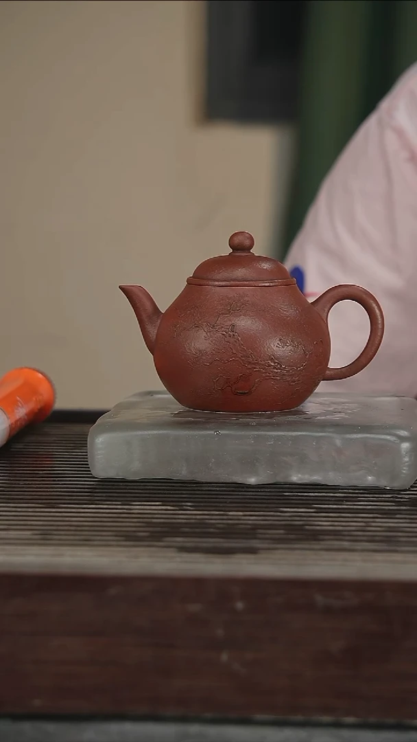 茶壶紫砂独孔，抹布纹300CC314号